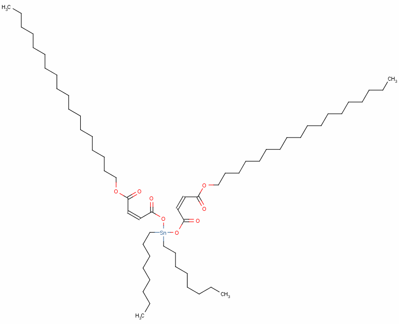 Octadecyl (z,z)-6,6-dioctyl-4,8,11-trioxo-5,7,12-trioxa-6-stannatriaconta-2,9-dienoate Structure,62480-03-9Structure