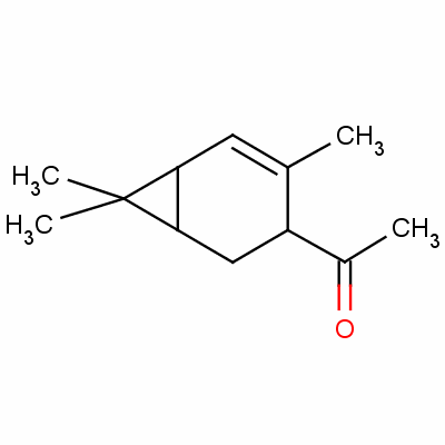 1-(3,7,7-Trimethylbicyclo[4.1.0]heptenyl)ethan-1-one Structure,62501-24-0Structure