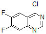 4-Chloro-6,7-difluoroquinazoline Structure,625080-60-6Structure