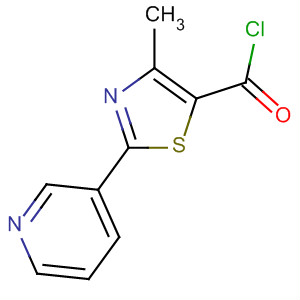 4-Methyl-2-(pyridin-3-yl)thiazole-5-carbonyl chloride Structure,62529-67-3Structure