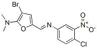 2-Furanamine, 3-bromo-5-[[(4-chloro-3-nitrophenyl)imino]methyl]-n,n-dimethyl- Structure,625397-39-9Structure