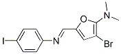 2-Furanamine, 3-bromo-5-[[(4-iodophenyl)imino]methyl]-n,n-dimethyl- Structure,625400-44-4Structure