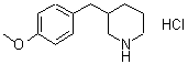 3-(4-Methoxybenzyl)piperidine hydrochloride Structure,625454-21-9Structure