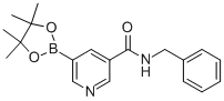 3-Pyridinecarboxamide, n-(phenylmethyl)-5-(4,4,5,5-tetramethyl-1,3,2-dioxaborolan-2-yl)- Structure,625470-38-4Structure