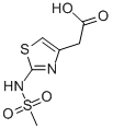 (2-Methanesulfonylamino-thiazol-4-yl)-acetic acid Structure,62557-05-5Structure