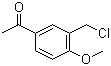 1-[3-(Chloromethyl)-4-methoxyphenyl]ethan-1-one Structure,62581-82-2Structure