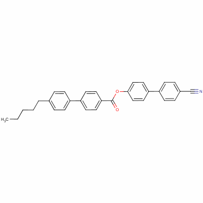 4’-Cyano[1,1’-biphenyl ]-4-yl 4’-pentyl [1,1’-biphenyl ]-4-carboxylate Structure,62622-42-8Structure