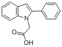 (2-Phenyl-1h-indol-1-yl)acetic acid Structure,62663-25-6Structure