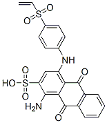 1-Amino-4-[[4-(ethenylsulfonyl)phenyl]amino]-9,10-dihydro-9,10-dioxo-2-anthracenesulfonic acid Structure,62669-67-4Structure