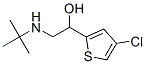 2-Tert-butylamino-1-(4-chloro-2-thienyl)ethanol Structure,62673-47-6Structure