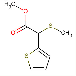 α-methylthio-2-thiopheneacetic acid methyl ester Structure,62689-67-2Structure