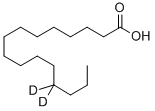 Hexadecanoic-13,13-d2 acid Structure,62690-28-2Structure