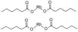 Rhodium(II) hexanoate, dimer Structure,62728-89-6Structure