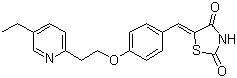 5-[[4-[2-(5-Ethyl-2-pyridinyl)ethoxy]benzylidene]-2,4-thiazolidinedione Structure,627502-58-3Structure