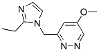 Pyridazine, 3-[(2-ethyl-1h-imidazol-1-yl)methyl]-5-methoxy-(9ci) Structure,627525-67-1Structure