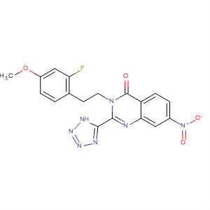 3-[2-(2-Fluoro-4-methoxyphenyl)ethyl]-7-nitro-2-(2h-tetrazol-5-yl)-4(3h)-quinazolinone Structure,628326-48-7Structure