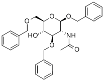 Benzyl 2-acetamido-3,6-di-o-benzyl-2-deoxy-beta-d-glucopyranoside Structure,62867-63-4Structure