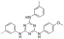 N2-(4-methoxyphenyl)-n4,n6-di-m-tolyl-1,3,5-triazine-2,4,6-triamine Structure,628725-21-3Structure