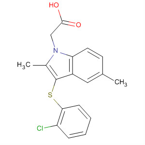 3-[(2-Chlorophenyl)thio]-2,5-dimethyl-1h-indole-1-ylacetic acid Structure,628736-02-7Structure