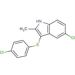 5-Chloro-3-[(4-chlorophenyl)thio]-2-methyl-1h-indole Structure,628736-22-1Structure