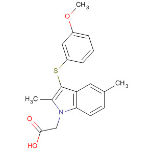 3-[(3-Methoxyphenyl)thio]-2,5-dimethyl-1h-indole-1-acetic acid Structure,628736-73-2Structure