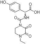 (2R)-2-[(4-Ethyl-2,3-dioxopiperazinyl)carbonylamino]-2-(4-hydroxyphenyl)acetic acid Structure,62893-24-7Structure