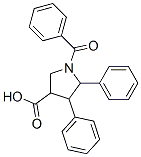 1-Benzoyl -2,3-diphenylpyrrolidine-4-carboxylic acid Structure,62920-77-8Structure