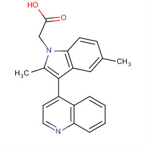 2,5-Dimethyl-3-(4-quinolinyl)-1h-indole-1-acetic acid Structure,629645-44-9Structure