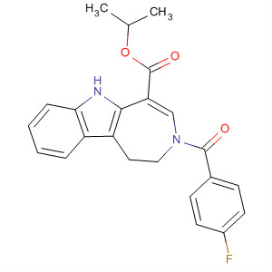 Isopropyl 3-(4-fluorobenzoyl)-1,2,3,6-tetrahydroazepino[4,5-b]indole-5-carboxylate Structure,629659-70-7Structure