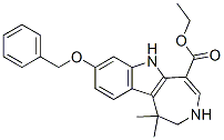 Azepino[4,5-b]indole-5-carboxylic acid, 1,2,3,6-tetrahydro-1,1-dimethyl-8-(phenylmethoxy)-, ethyl ester Structure,629662-41-5Structure