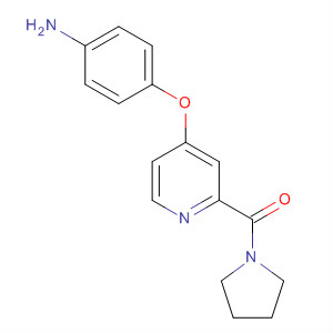 [4-(4-Amino-phenoxy)-pyridin-2-yl]pyrrolidin-1-yl-methanone Structure,630125-67-6Structure