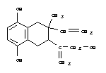 6-Ethenyl-5,6,7,8-tetrahydro-7-[1-(hydroxymethyl)ethenyl ]-6-methyl-1,4-naphthalenediol Structure,63025-45-6Structure