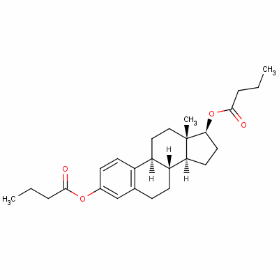 Estra-1,3,5(10)-triene-3,17beta-diol dibutyrate Structure,63042-23-9Structure