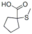 Cyclopentanecarboxylic acid,1-(methylthio)-(9ci) Structure,63049-48-9Structure