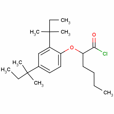 2-[2,4-Di-tert-pentylphenoxy]hexanoyl chloride Structure,63059-55-2Structure