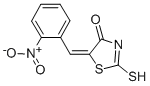 (5E)-2-Mercapto-5-(2-nitrobenzylidene)-1,3-thiazol-4(5H)-one Structure,6308-22-1Structure