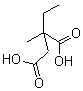 1-Ethyl-1-methylsuccinic acid Structure,631-31-2Structure