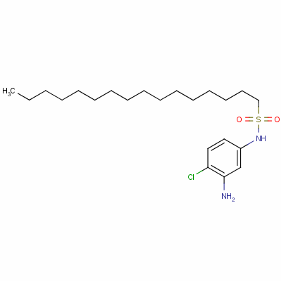 N-(3-amino-4-chlorophenyl)hexadecane-1-sulphonamide Structure,63134-12-3Structure