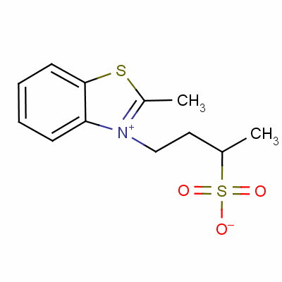 2-Methyl-3-(3-sulphonatobutyl)benzothiazolium Structure,63149-03-1Structure