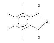 4,5,6,7-Tetraiodo-1,3-isobenzofurandione Structure,632-80-4Structure