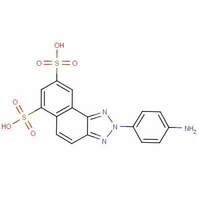 2-(4-Aminophenyl)-2h-naphtho[1,2-d]triazole-6,8-disulphonic acid Structure,63251-40-1Structure