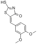 (5E)-5-(3,4-Dimethoxybenzylidene)-2-mercapto-1,3-thiazol-4(5H)-one Structure,6326-74-5Structure