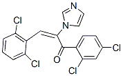 2-Propen-1-one,1-(2,4-dichlorophenyl)-3-(2,6-dichlorophenyl)-2-(1h-imidazol-1-yl)-,(e)-(9ci) Structure,63334-78-1Structure