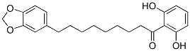 9-(1,3-Benzodioxol-5-yl)-1-(2,6-dihydroxyphenyl)-1-nonanone Structure,63335-26-2Structure