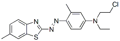 2-[4-[N-ethyl-n-(2-chloroethyl)amino]-2-methyl-phenylazo]-6-methylbenzothiazole Structure,63345-68-6Structure