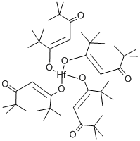 Tetrakis(2,2,6,6-tetramethyl-3,5-heptanedionato)hafnium Structure,63370-90-1Structure