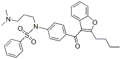 N-[4-[(2-butyl-3-benzofuranyl)carbonyl ]phenyl ]-n-[3-(dimethylamino)propyl ]benzenesulfonamide Structure,63420-47-3Structure