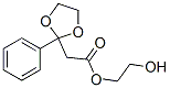 (2-Phenyl-1,3-dioxolan-2-yl)acetic acid 2-hydroxyethyl ester Structure,63444-69-9Structure