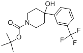 Tert-butyl 4-hydroxy-4-(3-(trifluoromethyl)phenyl)piperidine-1-carboxylate Structure,634464-86-1Structure