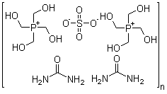 Tetrakis(hydroxymethyl)phosphonium sulfate urea polymer Structure,63502-25-0Structure